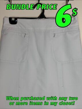 Chlorophylle White Sport Skirt Size 4